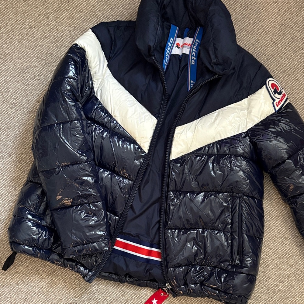 Invicta Navy and White European style ski Jacket